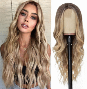 Long curly hair