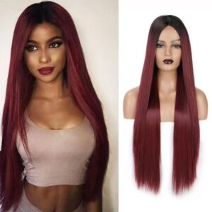 Long straight hair