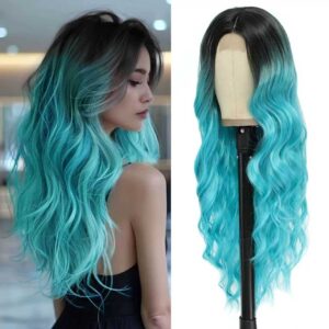 Long curly hair