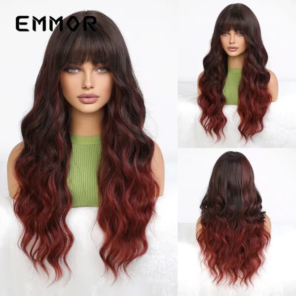 Long curly hair