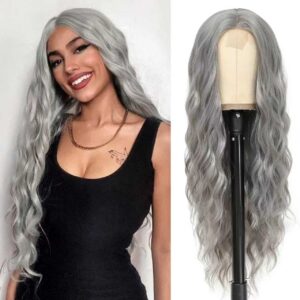 Long curly hair